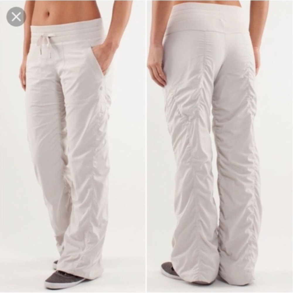 lululemon athletica White Ruched Track Pants